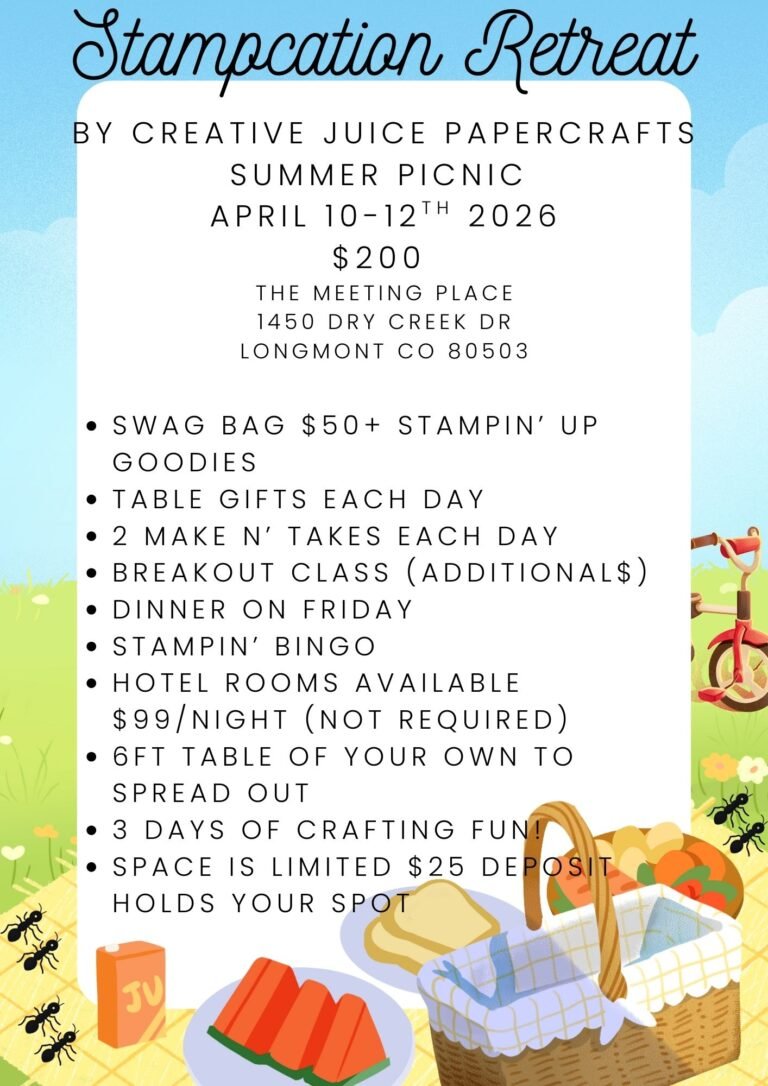 Stampcation Summer Picnic Retreat!