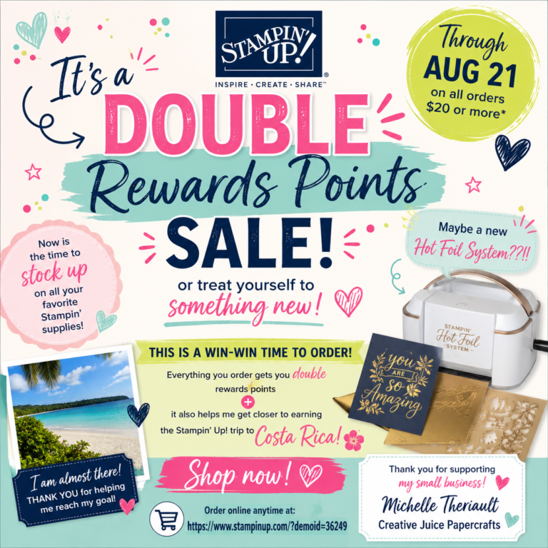 Double Rewards Points Until 8/21/26!  Don’t miss out!